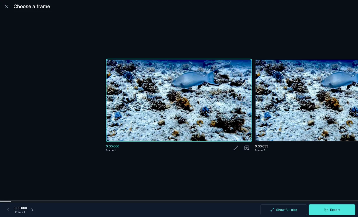 Save a single frame as a picture · Desktop
