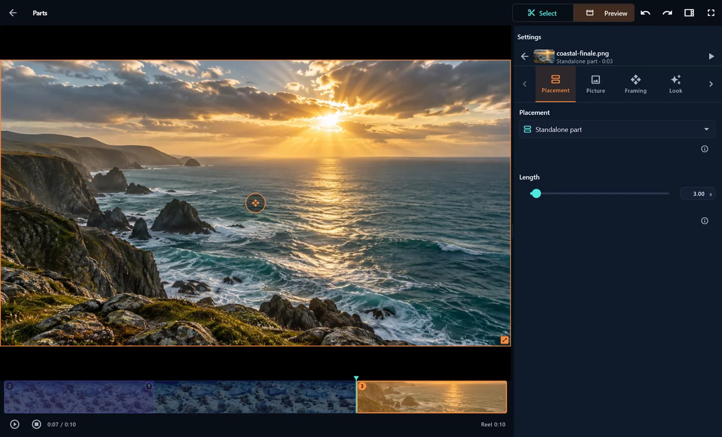 Add photos to the story · Desktop