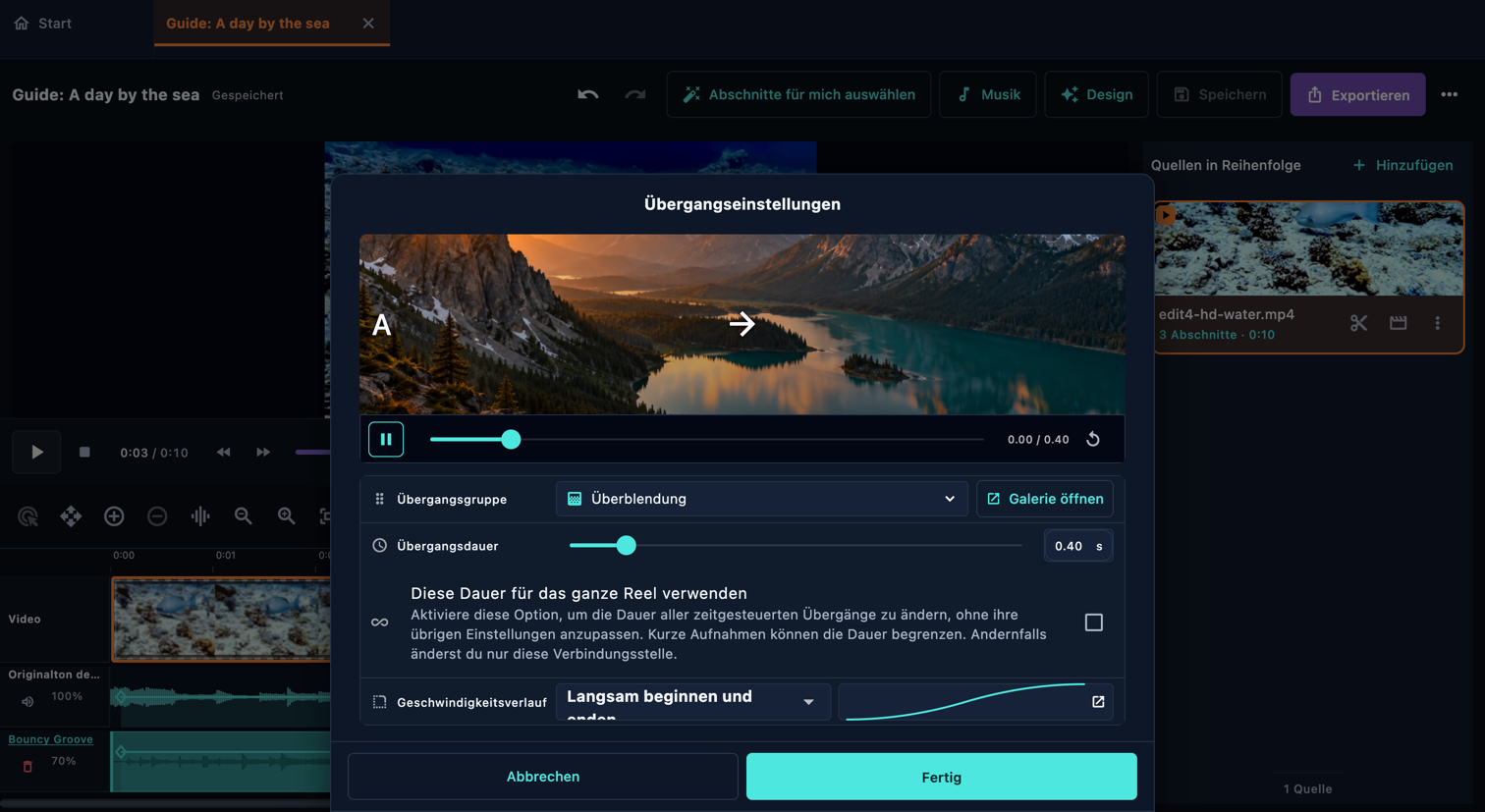 Übergang zwischen Abschnitten · Computer