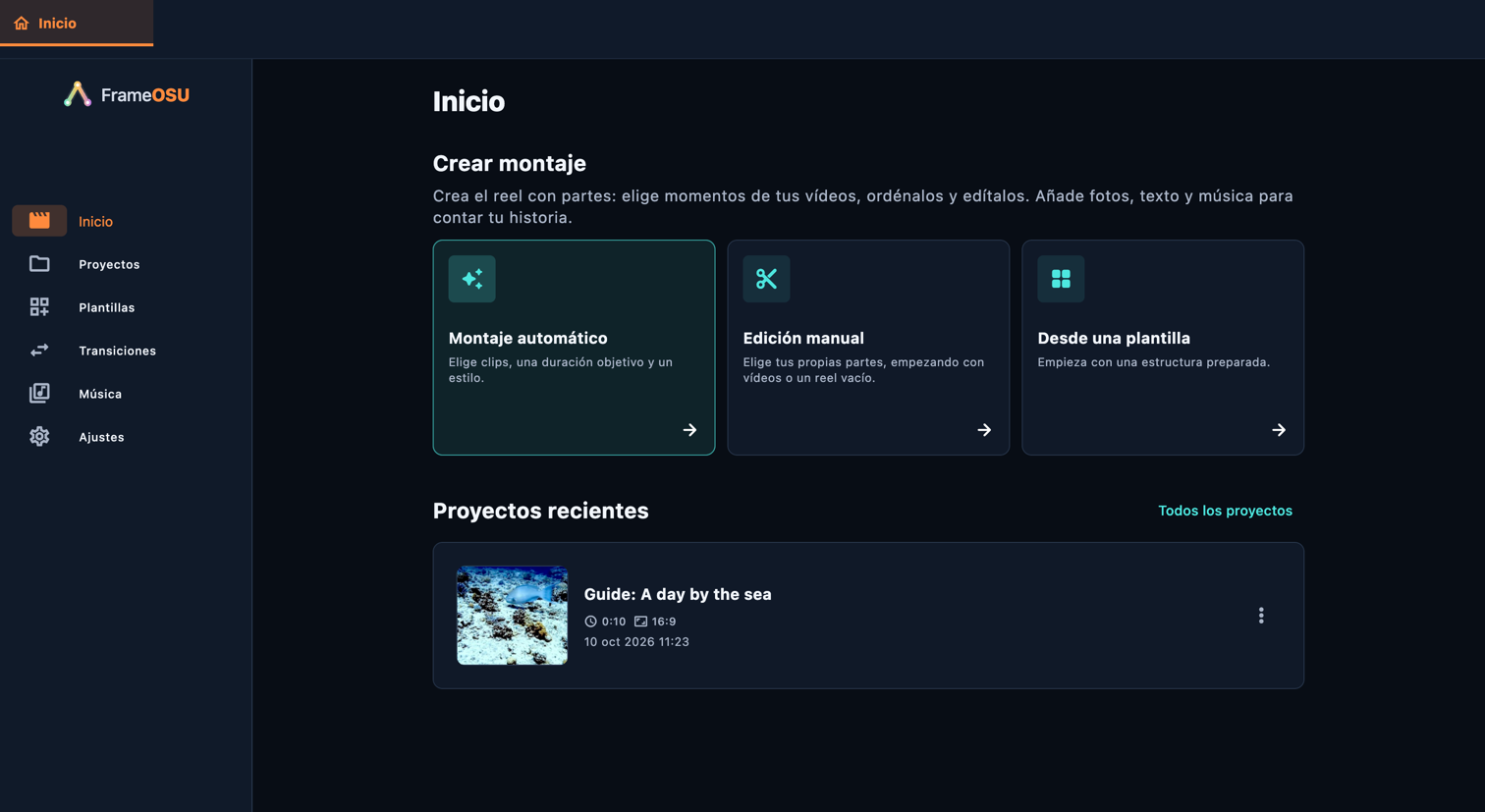 Inicio · Ordenador