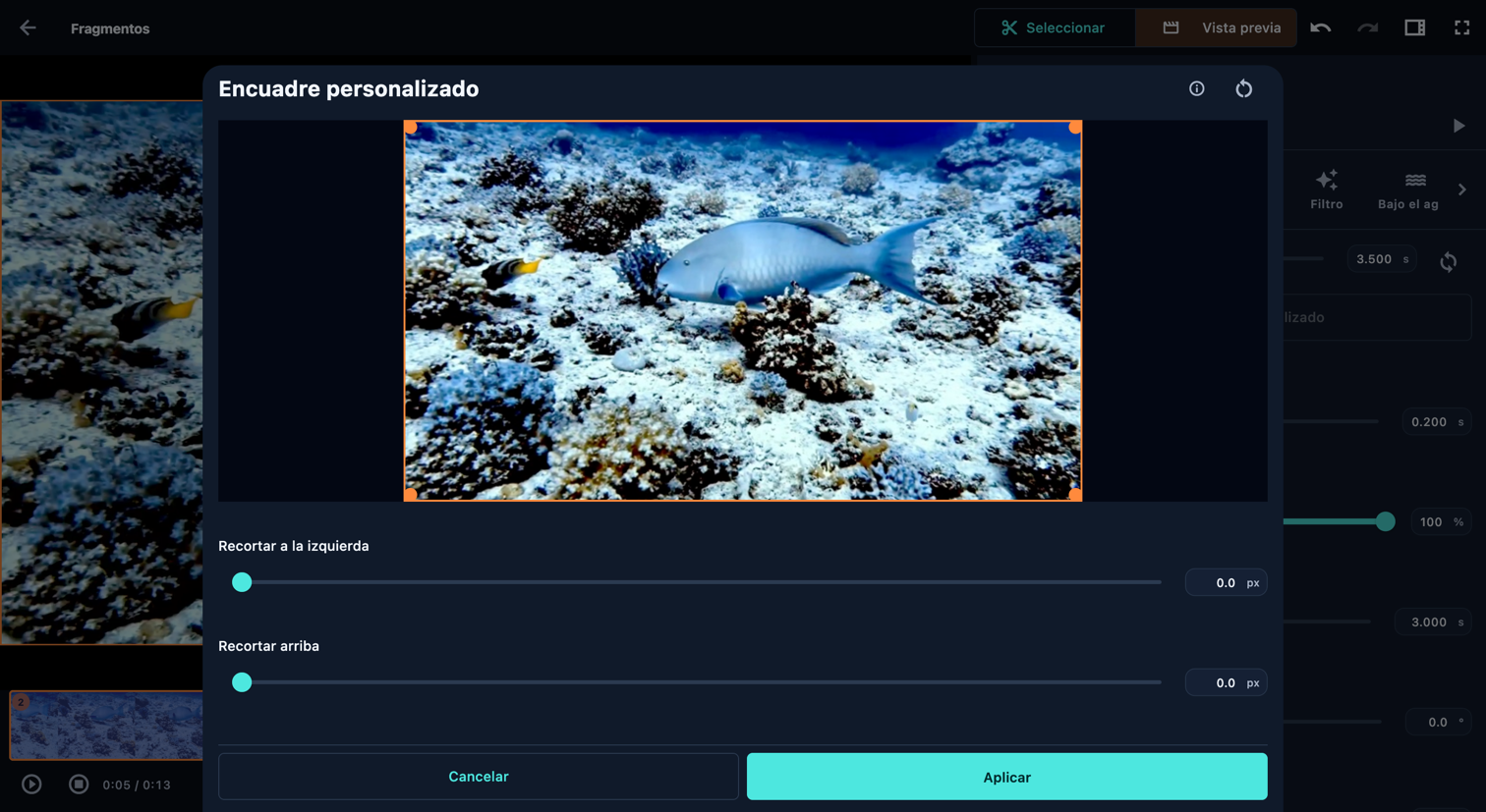 Encuadre personalizado · Ordenador